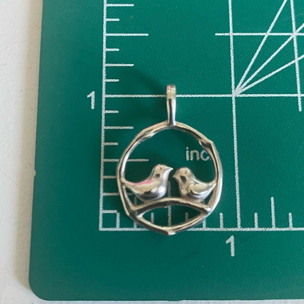 James Avery Retired Love Birds On Branch Pendant - Picture 4 of 4
